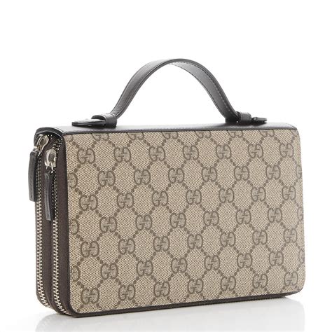 gucci travel document case micro guccissima dark brown|GUCCI Guccissima Travel Document Case Brown.